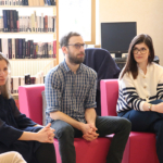 Dr Audrey PINGAUD, cheffe de Pôle, Quentin DEFAUT, Hélène GOGUEY, Caf&Doc' | L'EMR : Équipe Mobile Ressources au CHLC