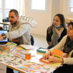 1ère journée des innovations au CHLC Nicolas MASSON (éducateur spécialité) et Emmanuelle DEFAUX (IDE)