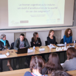 Julie Liegeon, coordinatrice PTSM21, Corinne Rat, infirmière de recherche clinique, Emile Notté psychologue, Audrey Pingaud, cheffe du pôle de psychiatrie de l'enfant et de l'adolescent, Julie Maillard, Directrice des Affaires Générales, Amandine Fernandez, chercheur, docteur en neurosciences et Audrey Breton, docteure en neurosciences sociales et Directrice de
TranceScience Research Institute - La Transe Cognitive Auto-Induite Julie Liegeon, coordinatrice PTSM21, Corinne Rat, infirmière de recherche clinique, Emile Notté psychologue, Audrey Pingaud, cheffe du pôle de psychiatrie de l'enfant et de l'adolescent, Julie Maillard, Directrice des Affaires Générales, Amandine Fernandez, chercheur, docteur en neurosciences et Audrey Breton, docteure en neurosciences sociales et Directrice de TranceScience Research Institute - La Transe Cognitive Auto-Induite