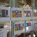 Une résidence d'une semaine a permis la réalisation de la fresque, avec les jeunes qui le souhaitaient. Fresque De bas Etages / Intermède