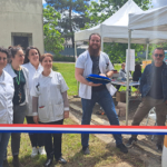 LSST : Dr Albane CHAILLOT, service santé au travail, Maud GRAVEL, infirmière coordinatrice tabacologue, Hanaya BLITOT, secrétaire EM3SM, Dr Souad MAACH, cheffe du pôle AMT et médecin addictologue, Jimmy OLIVAR, cadre de santé et Claude MOREAU, responsable atelier - Journée Mondiale Sans Tabac : le CH La Chartreuse se mobilise LSST : Dr Albane CHAILLOT, service santé au travail, Maud GRAVEL, infirmière coordinatrice tabacologue, Hanaya BLITOT, secrétaire EM3SM, Dr Souad MAACH, cheffe du pôle AMT et médecin addictologue, Jimmy OLIVAR, cadre de santé et Claude MOREAU, responsable atelier - Journée Mondiale Sans Tabac : le CH La Chartreuse se mobilise