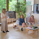 Laure ALEXANDRE-DUBAND, responsable communication et documentation - Florence DIDIERJEAN et Paula NUNES, pair-aidantes au Centre Référent de Réhabilitation Psychosociale (C2RB) - Caf&doc' - Pair aidance et rétablissement