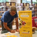 Valery Pain, responsable environnement du CHLC - Semaine des fleurs pour les abeilles Valery Pain, responsable environnement du CHLC - Semaine des fleurs pour les abeilles