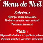 Menu de Noël au CHLC Menu de Noël au CHLC