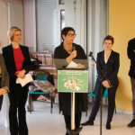 Françoise TENENBAUM, conseillère municipale déléguée à la santé à la Ville de Dijon - Océane GODARD, députée de la 1re circonscription de la Côte-d’Or - Emmanuelle COINT, présidente du Conseil de surveillance et première vice-présidente du Département de la Côte-d’Or - Emmanuelle JUAN, directrice du CHLC et le Dr Pierre BESSE, président de la Commission médicale d’établissement (CME) Françoise TENENBAUM, conseillère municipale déléguée à la santé à la Ville de Dijon - Océane GODARD, députée de la 1re circonscription de la Côte-d’Or - Emmanuelle COINT, présidente du Conseil de surveillance et première vice-présidente du Département de la Côte-d’Or - Emmanuelle JUAN, directrice du CHLC et le Dr Pierre BESSE, président de la Commission médicale d’établissement (CME)