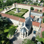 La chapelle de La Chartreuse de Champmol vue du ciel La chapelle de La Chartreuse de Champmol vue du ciel