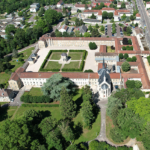 La chapelle de La Chartreuse de Champmol vue du ciel La chapelle de La Chartreuse de Champmol vue du ciel