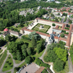 La chapelle de La Chartreuse de Champmol vue du ciel La chapelle de La Chartreuse de Champmol vue du ciel
