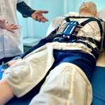 Mannequin dans une chambre d'enregistrement du sommeil. Mannequin dans une chambre d'enregistrement du sommeil.