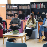 Sandra NICOLAS, Marion NESTRIGUE, assistantes sociales, Françoise JUNG, référente des assistantes sociales du CHLC et Joanna OLIVEIRA, assistante sociale. Sandra NICOLAS, Marion NESTRIGUE, assistantes sociales, Françoise JUNG, référente des assistantes sociales du CHLC et Joanna OLIVEIRA, assistante sociale.